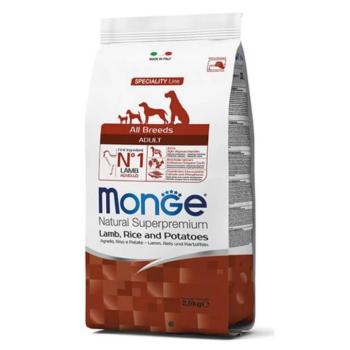 Monge Dog Speciality line All Breeds Adult Bárány, Rizs ,Burgonya, 2x12kg