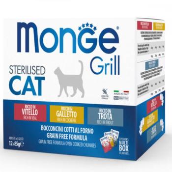 Monge Grill Multibox Sterilised 12x85 g kép