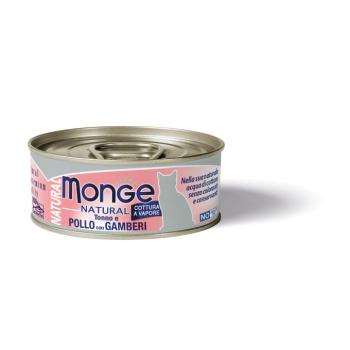 Monge Natural macskakonzerv - tonhal, csirke és garnélarák 80 g kép