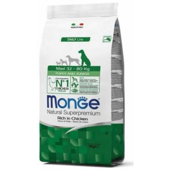 Monge Puppy & Junior Maxi Chicken 15 kg kép
