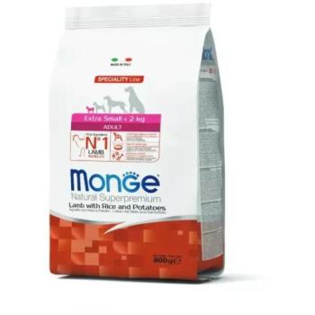 Monge Speciality Line Adult Extra Small lamb with rice & potato 800 g kép