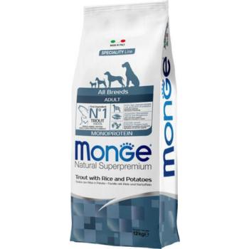 Monge Speciality Line Adult Monoprotein trout, rice & potato 12 kg kép