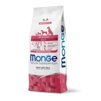 Monge Speciality Line All Breeds Adult Monoprotein beef & rice 12 kg kép
