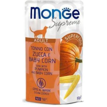 Monge Supreme Adult tuna with pumpkin & baby corn 80 g kép