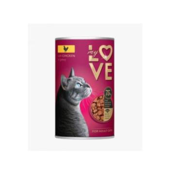 My Love teljes értékű macskakonzerv csirkével 415g kép