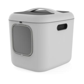 Rotho MyPet BIALA XL macska wc, szürke, 61,4x49,9x57,6cm kép