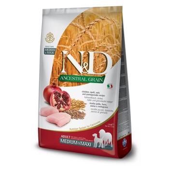 N&D Ancestral Grain Dog Adult Medium & Maxi Chicken & Pomegranate 12 kg kép