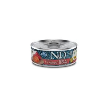 N&D CAT TERMÉSZETES TONHAL & LAZAC 70 G kép