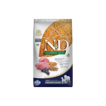 N&D Dog Ancestral Grain bárány, tönköly, zab, áfonya adult med&maxi 12kg kép