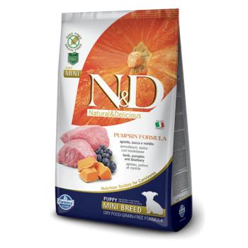 N&D Grain Free bárány&áfonya sütőtökkel puppy mini 2x 7kg kép