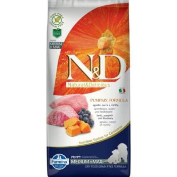N&D Grain Free Puppy Medium & Maxi Lamb & Blueberries With Pumpkin 12 kg kép