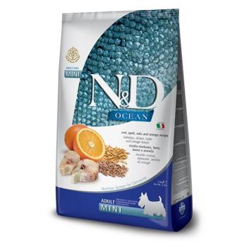 N&D Ocean Dog Adult Mini Codfish, Spelt, Oats & Orange 2,5 kg kép