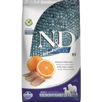 N&D Ocean Herring & Orange Adult Medium & Maxi 2,5 kg kép
