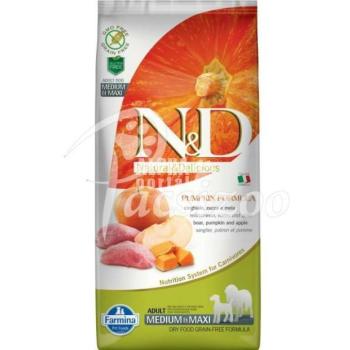 N&D Pumpkin Grain Free Adult Medium & Maxi boar & apple 12 kg kép
