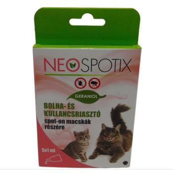 Neospotix bolha- és kullancsriasztó spot on macskáknak 5 x 1 ml kép