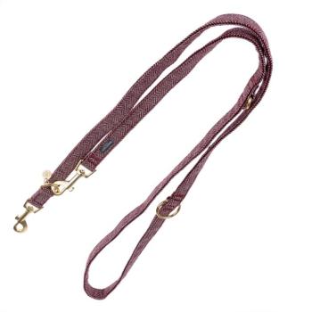 Nomad Tales Calma hámhoz illő póráz kutyáknak, (burgundi vörös) 200 cm hosszú, 20 mm széles