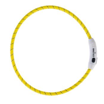 Nomad Tales Spirit USB nylon világító nyakörv sárga kutyáknak kép