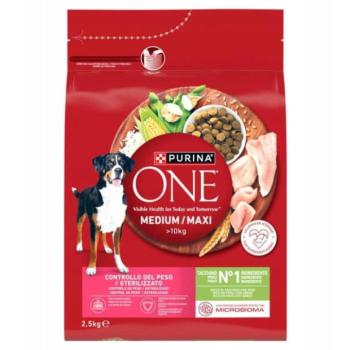 ONE Weight Control Sterilized medium/maxi turkey 2,5 kg kép