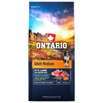 Ontario Adult Medium Lamb & Brown Rice 12kg kép