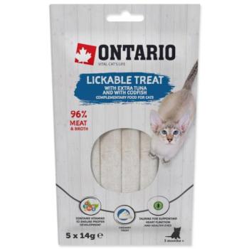 Ontario csemege nyalható extra tonhal és tőkehal 5x14g kép