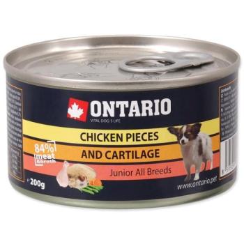 Ontario Junior konzerv csirkedarabok és porcok 200g