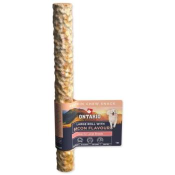 Ontario Protein csemege bacon ízű, nagy rágótekercs 1db 25,4cm kép