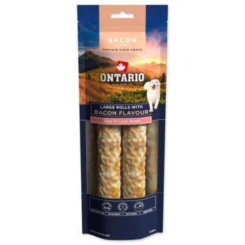 Ontario Protein csemege bacon ízű, nagy rágótekercs 2db 25,4cm kép