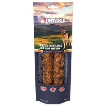 Ontario Protein marhahús rágó, nagy 2 db-os tekercs 25,4 cm, nagy kép