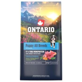 Ontario Puppy All Breeds Monoprotein Tonhal & Édesburgonya 6,5kg kép