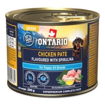 Ontario Puppy csirke pástétom spirulina ízesítéssel 200g kép