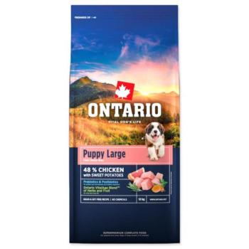 Ontario Puppy & Junior Large Chicken & Édesburgonya 12kg kép