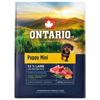 Ontario Puppy Mini Lamb & Brown Rice 2,25kg kutyatáp kép