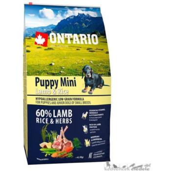 ONTARIO Puppy Mini Lamb & Rice 6,5 kg kép
