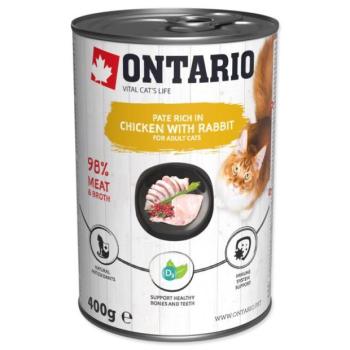 Ontariói csirke és nyúl konzerv, pástétom 400g kép