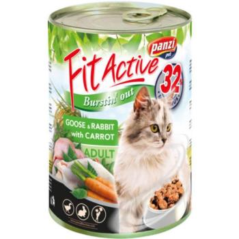 Panzi Fit Active Cat goose & rabbit 415 g kép