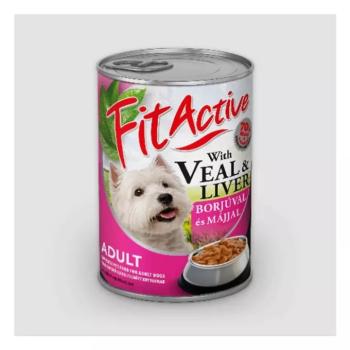 Panzi FitActive Adult Dog Konzerv borjú és máj 415gr kép