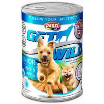 Panzi GetWild Dog Junior Beef & Apple konzerv 24x415g kép