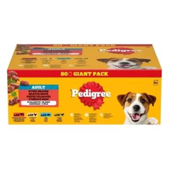 Pedigree alutasak Adult Mix 80x100g nedves kutyaeledel kép