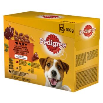 Pedigree alutasakos eledel marhával, csirkével, báránnyal, baromfival 12 x 100 g kép