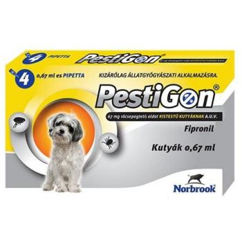 Pestigon Spot On S 2-10 kg 4x0,67 ml kép