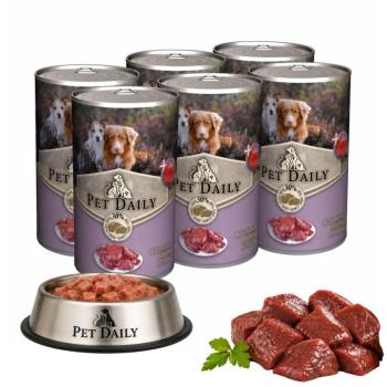 Pet Daily Dog teljes értékű nedves kutyaeledel multipack, májas 6x1240g kép