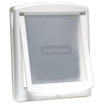 PetSafe műanyag ajtó átlátszó fehér csappantyúval, kivágással 37x31,4cm kép