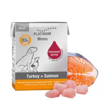 Platinum Menu nedves kutyatáp - pulyka + lazac 375 g kép
