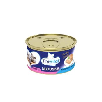 PreVital Mousse Kitten macskakonzerv - tengeri hal 3 x 85 g kép