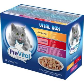PreVital Vital box chicken, beef, rabbit & turkey 12x100 g kép