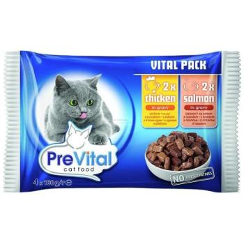 PreVital Vital Pack chicken & salmon 4x100 g kép