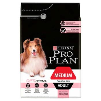 Pro Plan Medium Adult Sensitive Skin - lazacban gazdag száraz kutyaeledel 3 kg kép