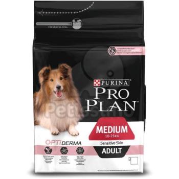 PRO PLAN OptiDerma Adult Medium Sensitive Skin Salmon 3 kg kép