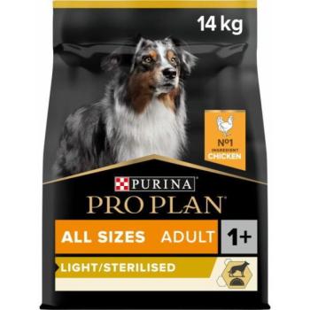 PRO PLAN OptiWeight All Size Adult Light/Sterilised chicken 14 kg kép