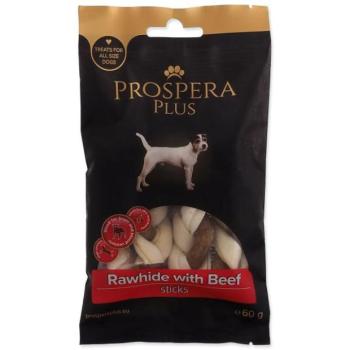 Prospera Plus Finomság Nyers bőr marhahússal fonott rúd 4db 7,5cm kép